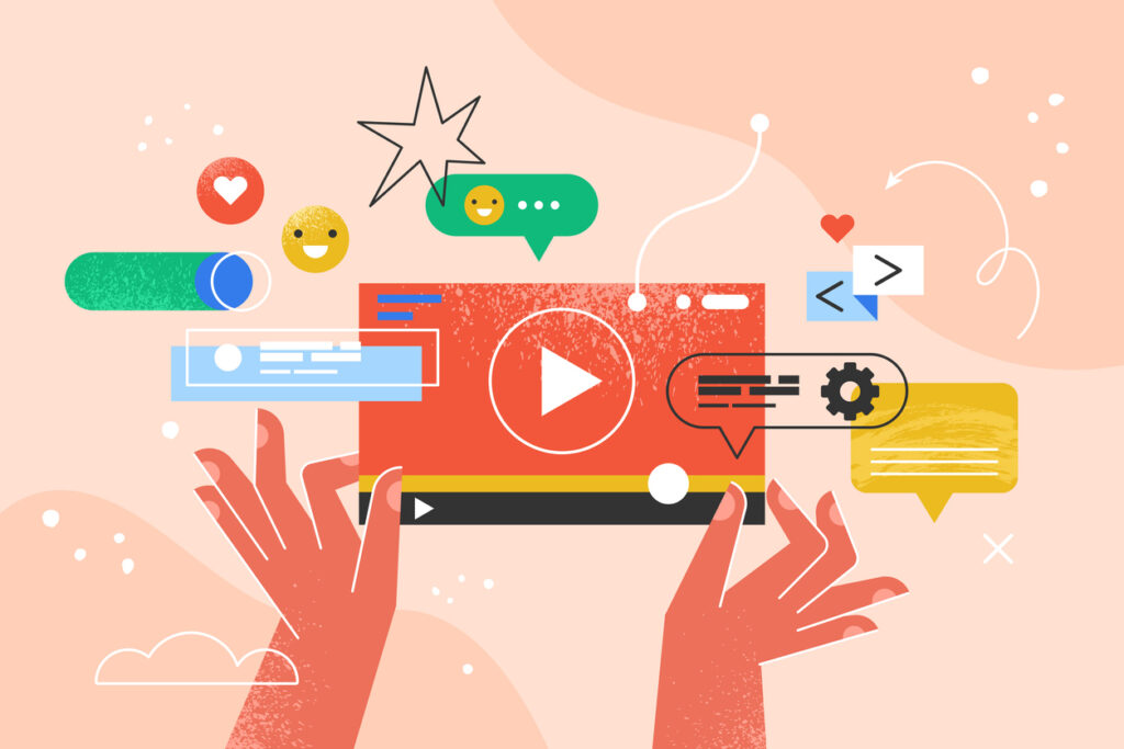 Business vector illustration for social media
